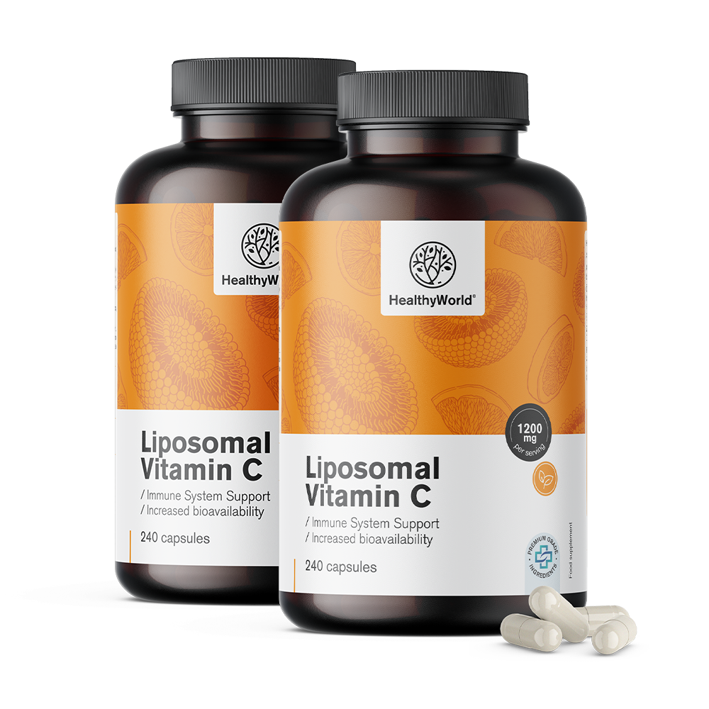 Liposzómás C-vitamin 1200 mg csipkebogyó kivonattal.