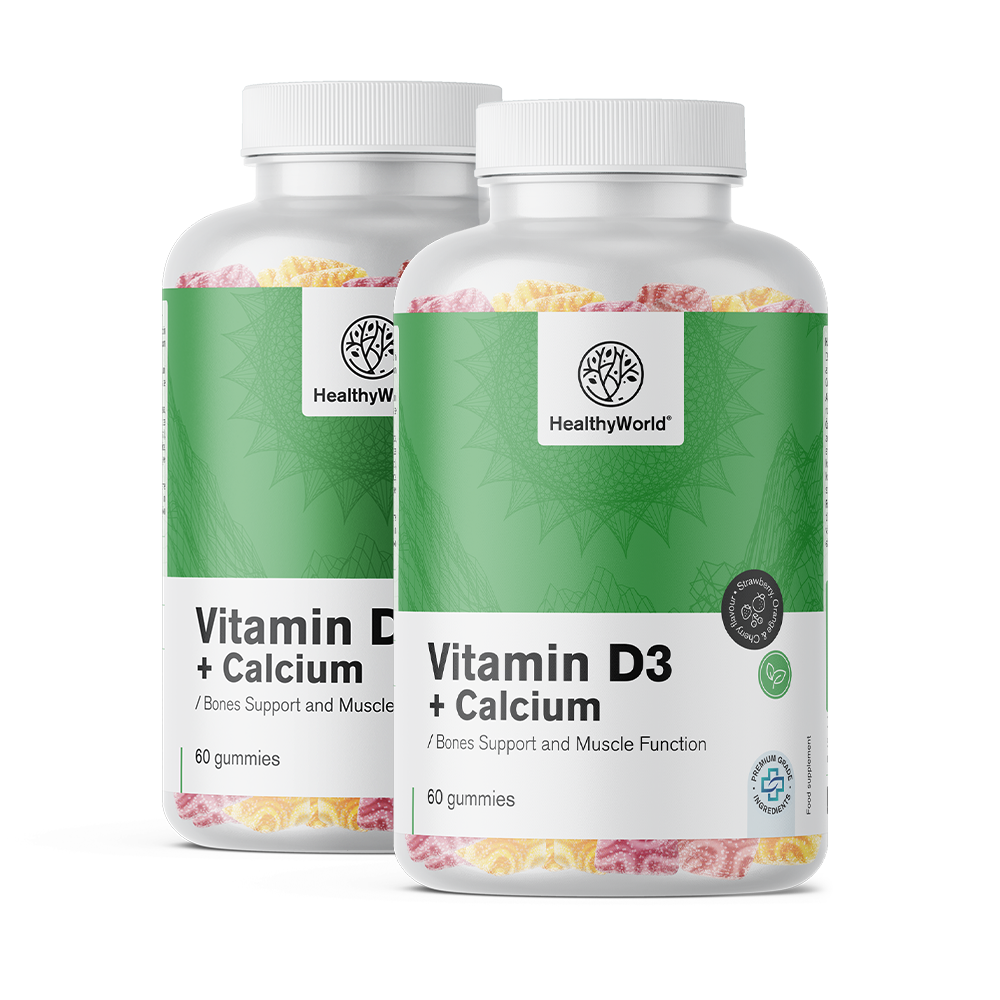 D3-vitamin + kalcium gumicukrokban