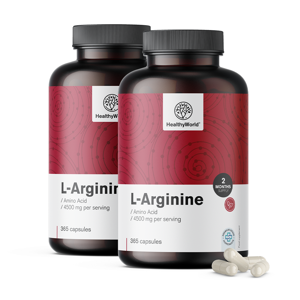 L-arginin 4500 mg kapszulákban