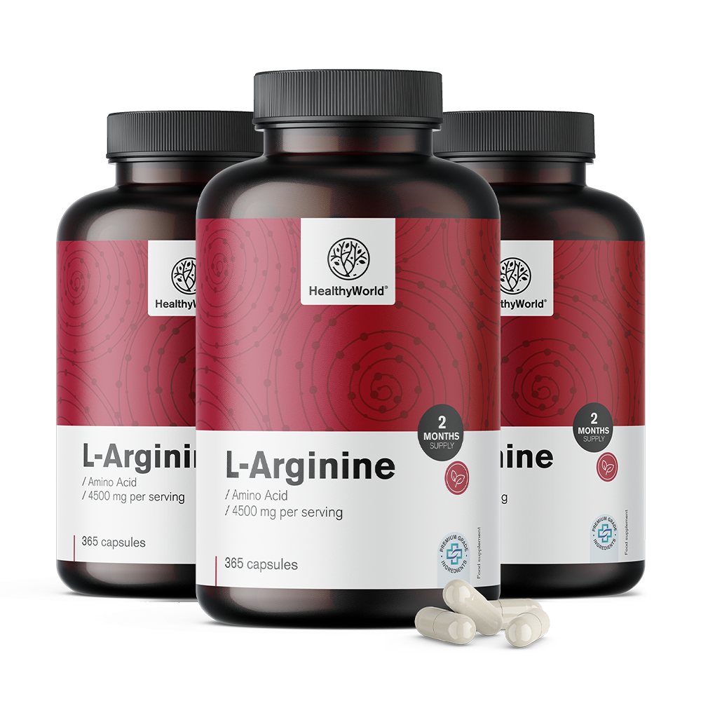 L-arginin 4500 mg kapszulákban