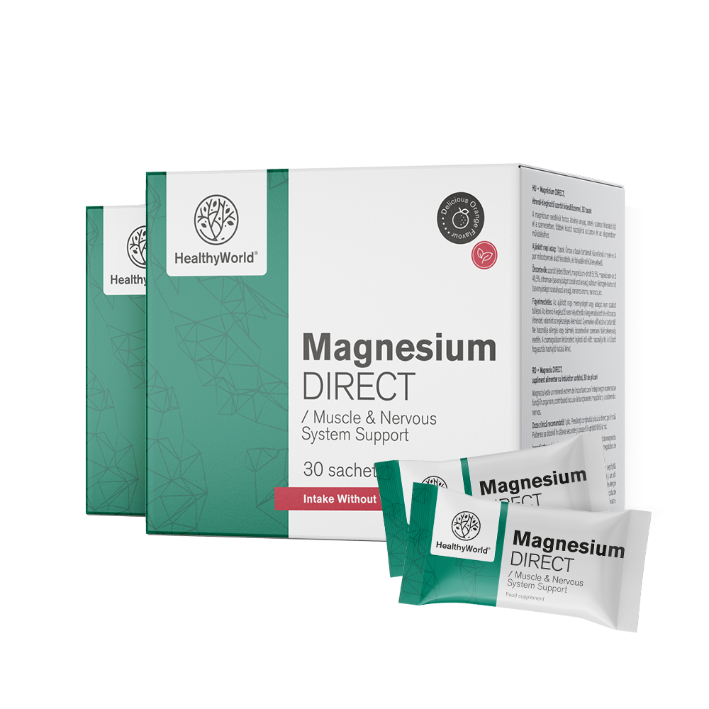 Magnézium DIRECT 400 mg narancs ízzel