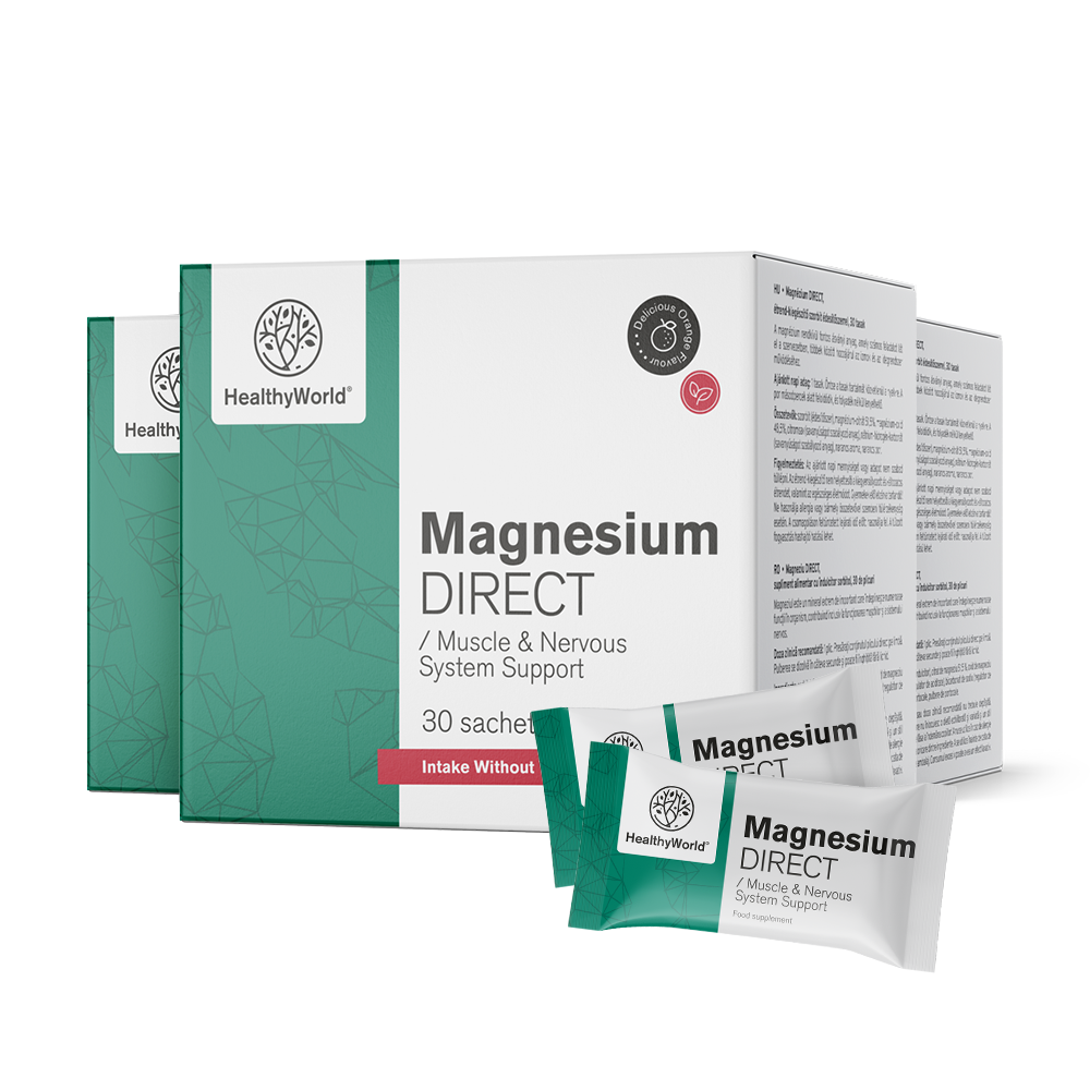 Magnézium DIRECT 400 mg narancs ízzel