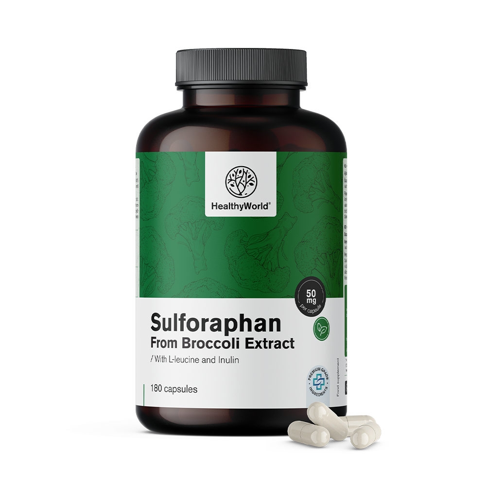 Sulforafan - 50 mg édesgyökér kivonatból.