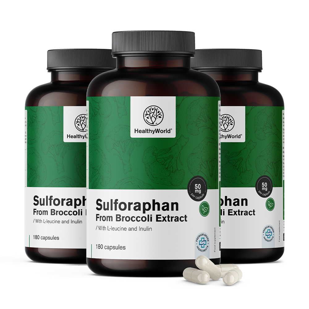 Sulforafan - 50 mg édesgyökér kivonatból.