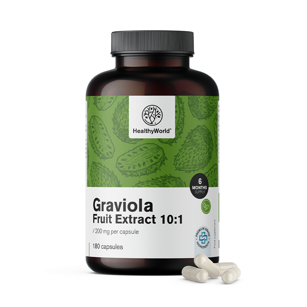 Graviola 200 mg - kivonat 10:1Graviola 200 mg - kivonat 10:1