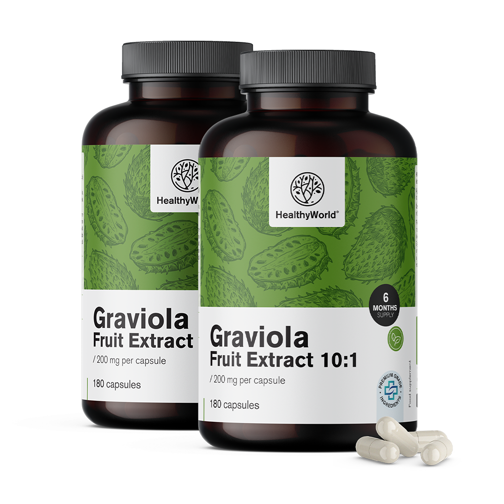 Graviola 200 mg - kivonat 10:1Graviola 200 mg - kivonat 10:1