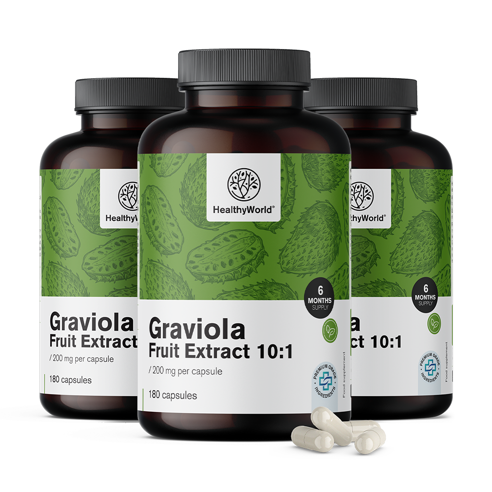 Graviola 200 mg - kivonat 10:1Graviola 200 mg - kivonat 10:1