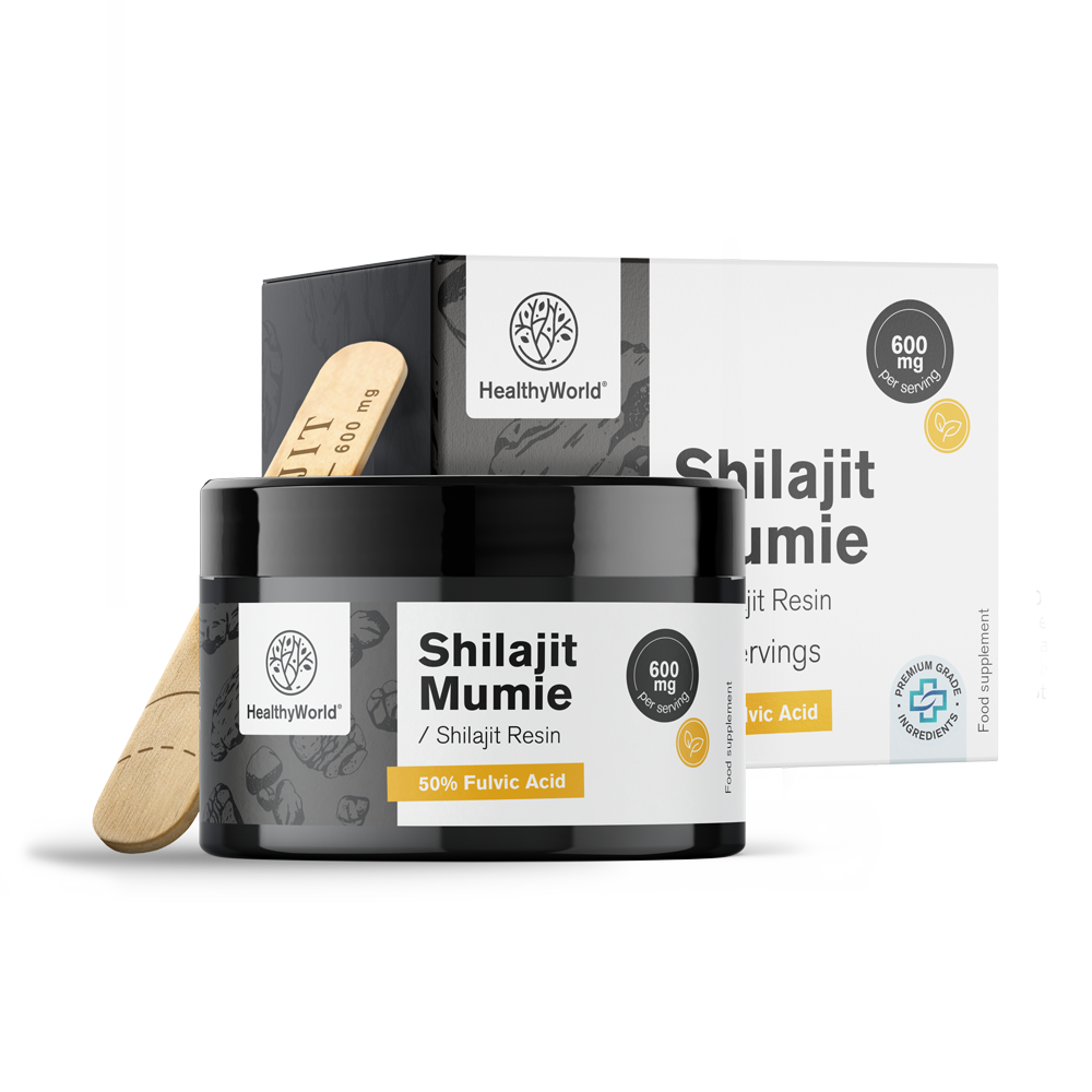 Shilajit Mumie 600 mg – gyanta