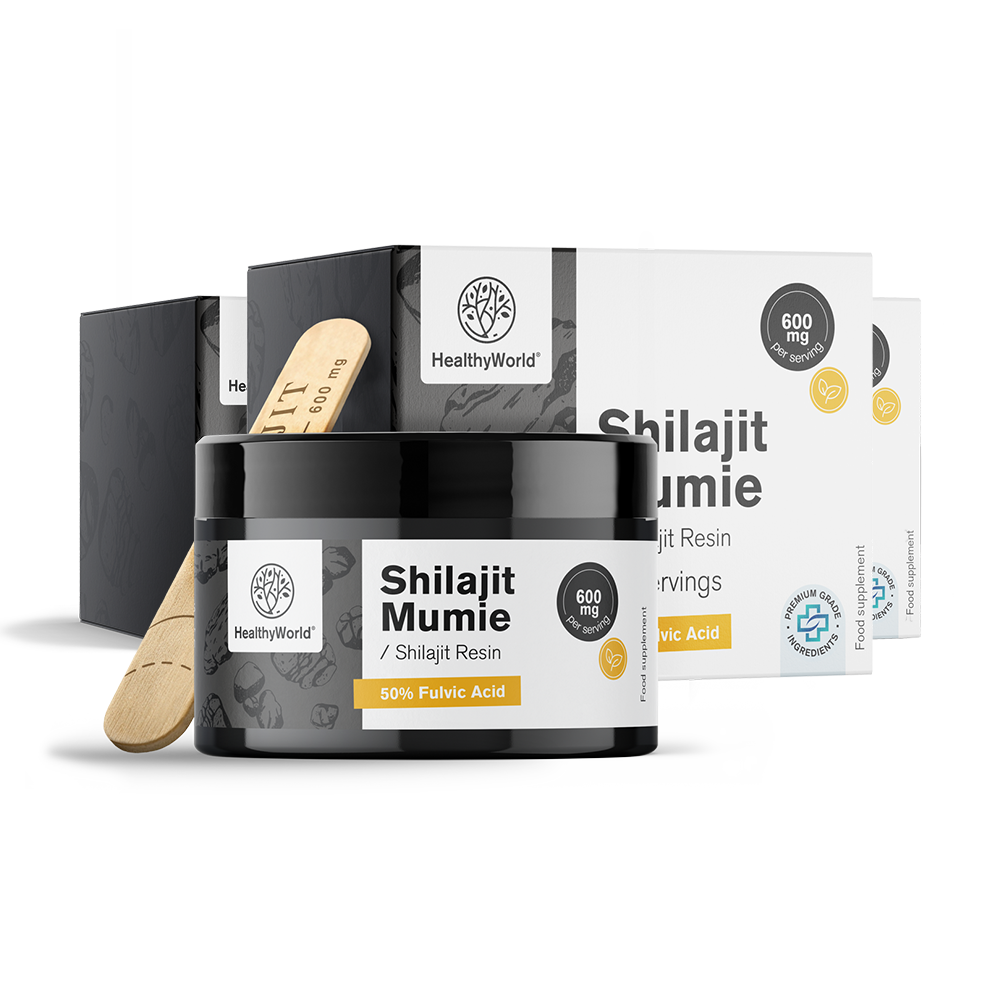 Shilajit Mumie 600 mg – gyanta